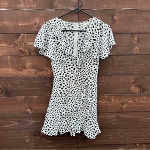 Revolve Here Comes The Sun Polka Dot Mini Dress Size XS